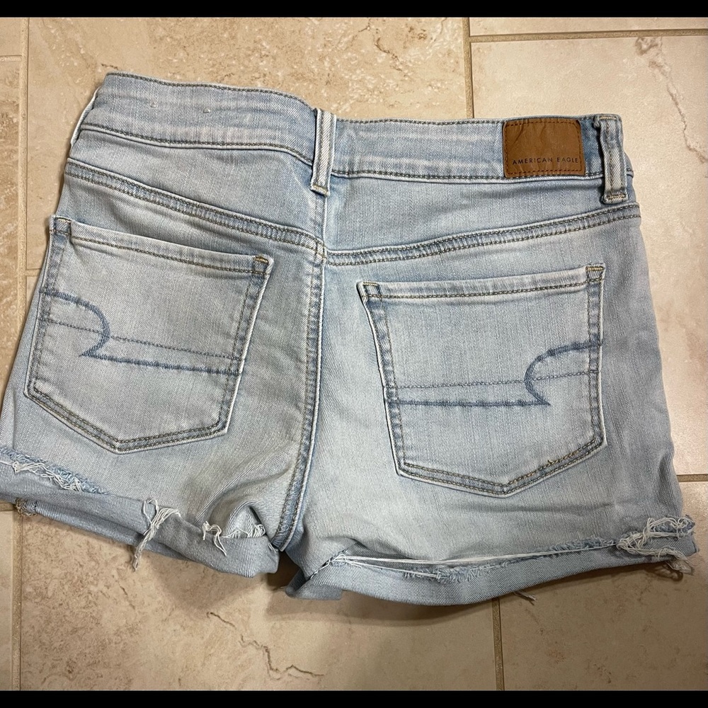 American Eagle Outfitters High Rise Shortie Denim Shorts Size 6